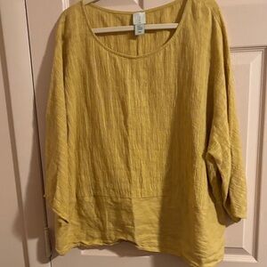 Joie Mustard Yellow Blouse